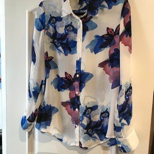 Banana Republic Watercolor Blouse